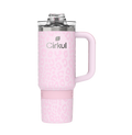 CX: Limited Edition: 30oz. Azalea Leopard Travel StrawSip™ Tumbler