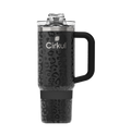 CX: Limited Edition: 30oz. Black Leopard Travel StrawSip™ Tumbler